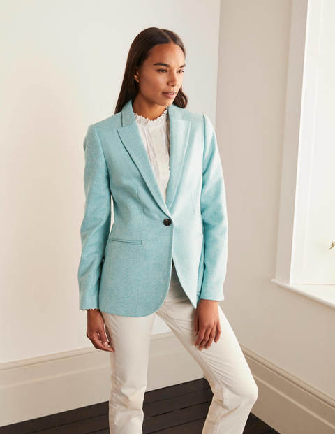 Atkins British Tweed Blazer - Light Blue Herringbone Atkins British Tweed Blazer - Light Blue Herringbone