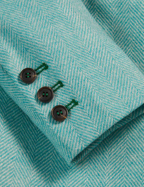 Atkins British Tweed Blazer - Light Blue Herringbone Atkins British Tweed Blazer - Light Blue Herringbone