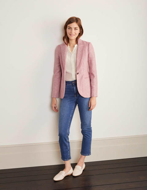 Atkins British Tweed Blazer - Pink Herringbone Atkins British Tweed Blazer - Pink Herringbone