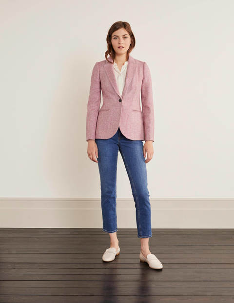 Atkins British Tweed Blazer - Pink Herringbone Atkins British Tweed Blazer - Pink Herringbone