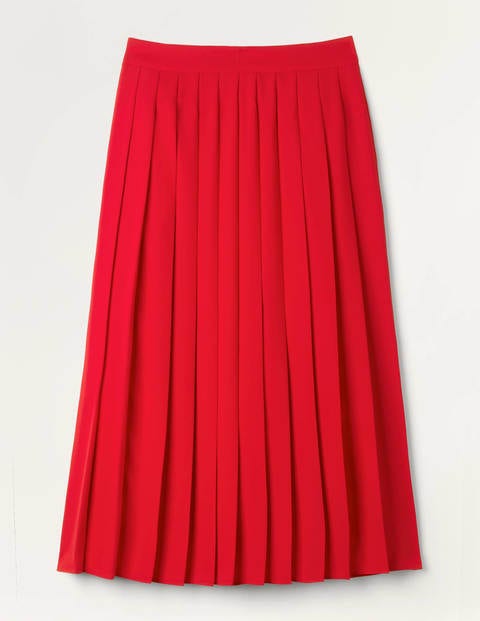 Musgrove Pleated Skirt - RED Musgrove Pleated Skirt - RED