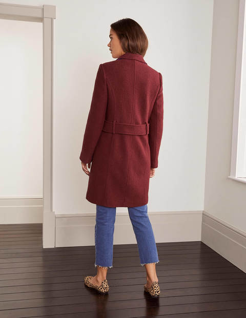 Einreihiger Trenchcoat - Rotbraun Einreihiger Trenchcoat - Rotbraun