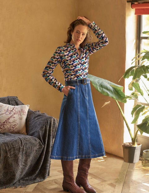 Everdene Midi Skirt - Mid Vintage Everdene Midi Skirt - Mid Vintage