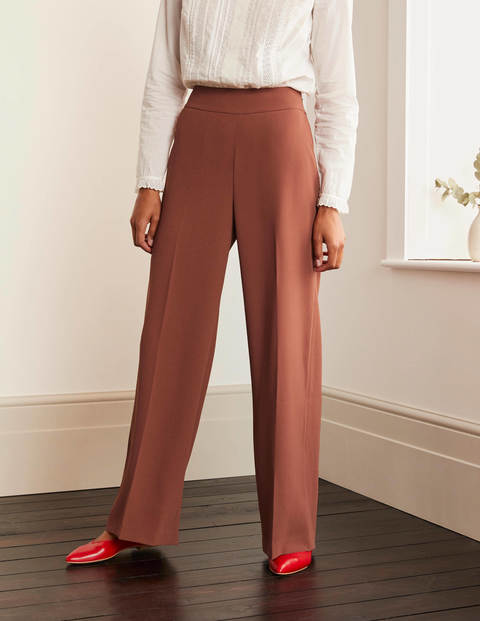 Kintore Wide Leg Trousers - Red Oak Kintore Wide Leg Trousers - Red Oak