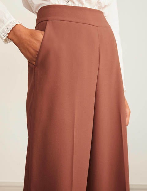Kintore Wide Leg Trousers - Red Oak Kintore Wide Leg Trousers - Red Oak
