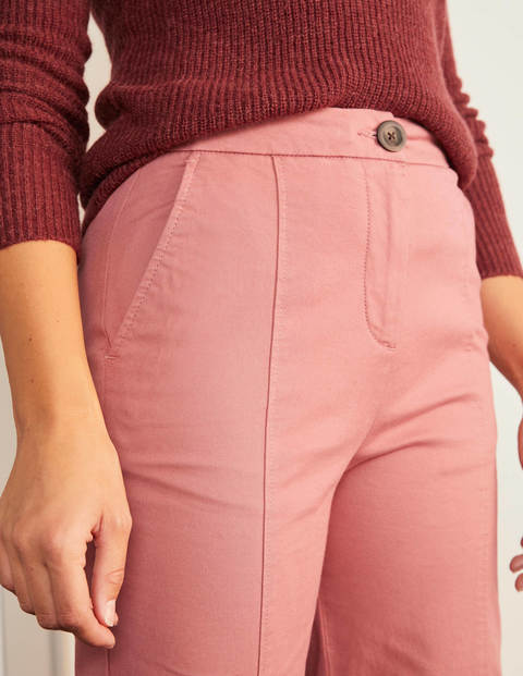 Rothes Hose mit Ziernähten - Graurosa Rothes Hose mit Ziernähten - Graurosa