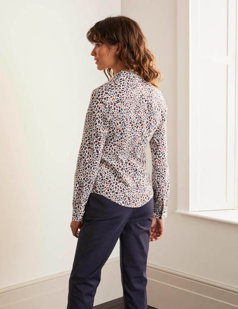 Modern Classic Shirt - Red Oak and Navy, Leopard Pop Modern Classic Shirt - Red Oak and Navy, Leopard Pop