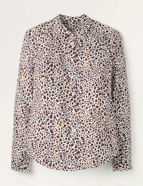 Modern Classic Shirt - Red Oak and Navy, Leopard Pop Modern Classic Shirt - Red Oak and Navy, Leopard Pop