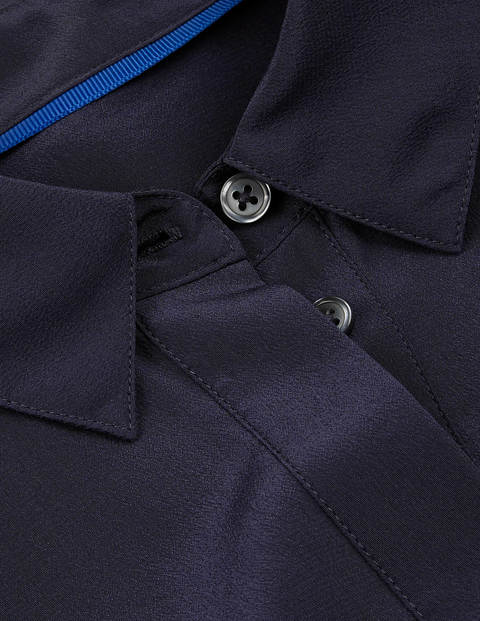 The Silk Shirt - Navy The Silk Shirt - Navy