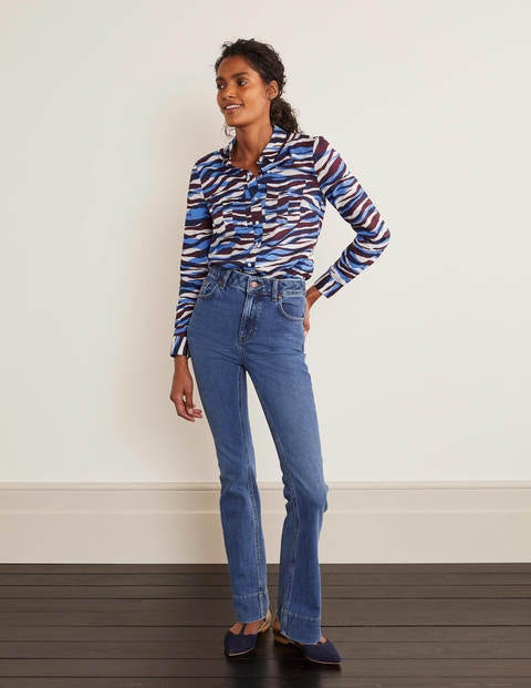 Faye Shirt - Ivory and Fig, Wild Faye Shirt - Ivory and Fig, Wild