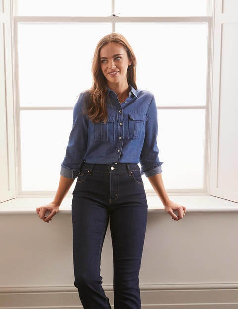 Faye Shirt - Mid Vintage Denim Faye Shirt - Mid Vintage Denim