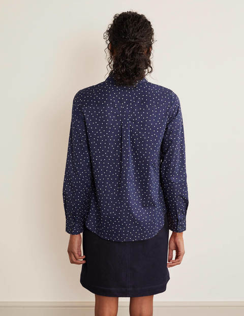 Faye Shirt - Navy Polka Spot Faye Shirt - Navy Polka Spot