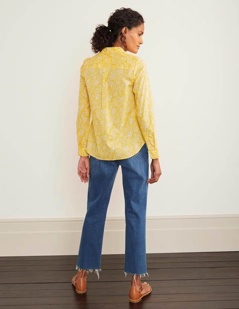 Faye Shirt - Maize, Zebra Wave Faye Shirt - Maize, Zebra Wave