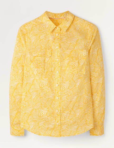Faye Shirt - Maize, Zebra Wave Faye Shirt - Maize, Zebra Wave