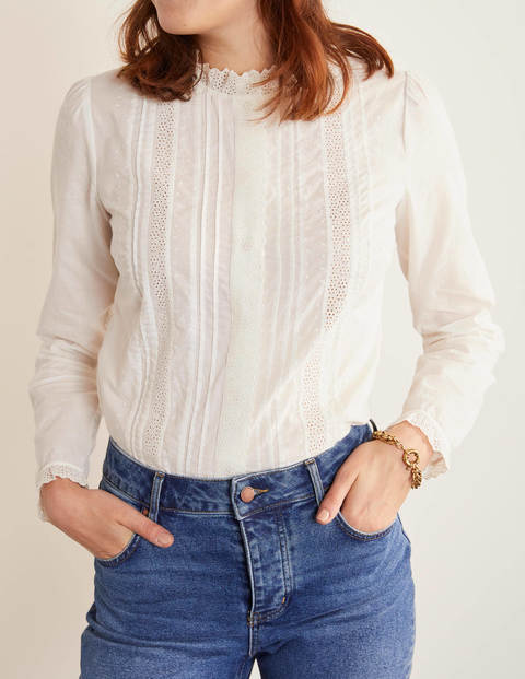 Romy Broderie Shirt - Ivory Romy Broderie Shirt - Ivory