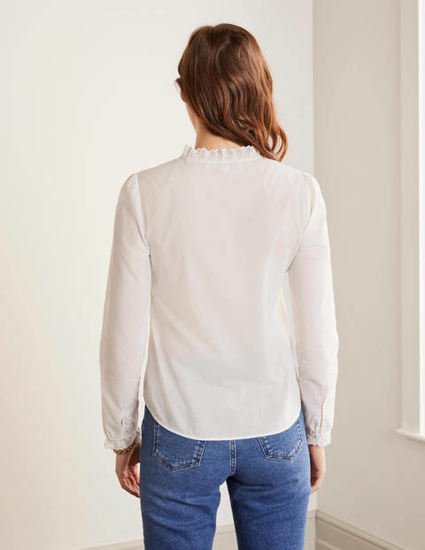 Romy Broderie Shirt - Ivory Romy Broderie Shirt - Ivory