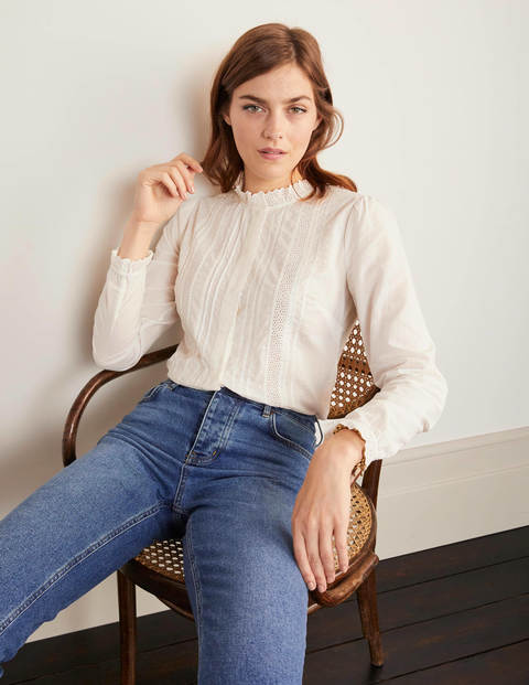 Romy Broderie Shirt - Ivory Romy Broderie Shirt - Ivory