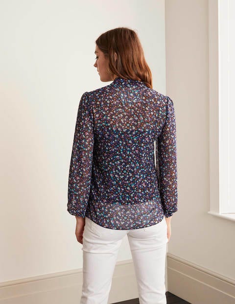 Imogen Bluse - Schwarz, Englische Blüten Imogen Bluse - Schwarz, Englische Blüten