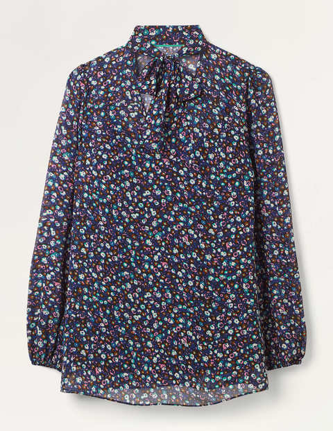 Imogen Bluse - Schwarz, Englische Blüten Imogen Bluse - Schwarz, Englische Blüten