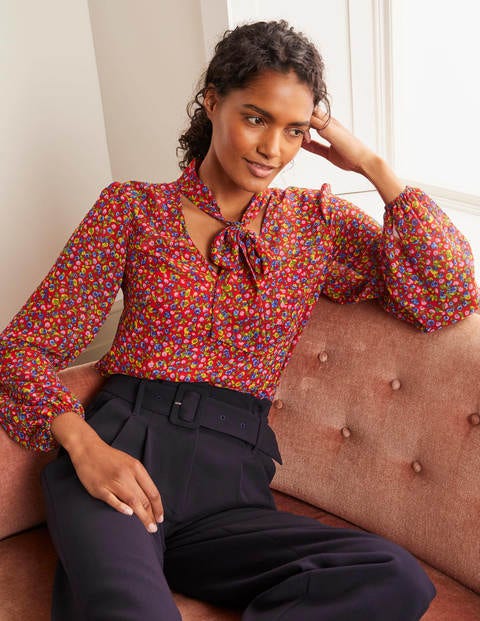 Imogen Blouse - Red, English Ditsy Imogen Blouse - Red, English Ditsy