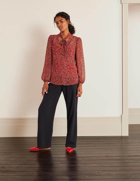Imogen Blouse - Red, English Ditsy Imogen Blouse - Red, English Ditsy