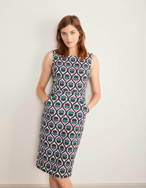 Heather Textured Dress - French Navy, Bramble Bud Heather Textured Dress - French Navy, Bramble Bud