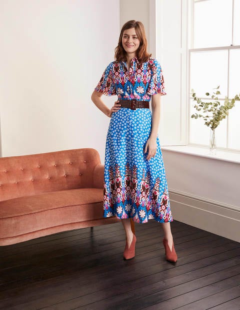boden blue floral dress