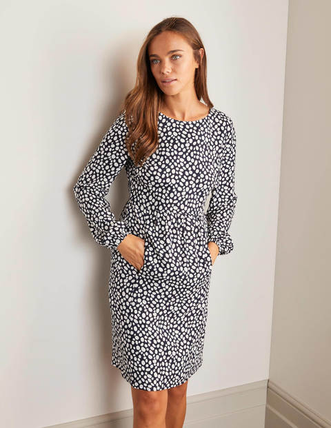 Serena Dress - Blue Depths, Pebble Spot Serena Dress - Blue Depths, Pebble Spot