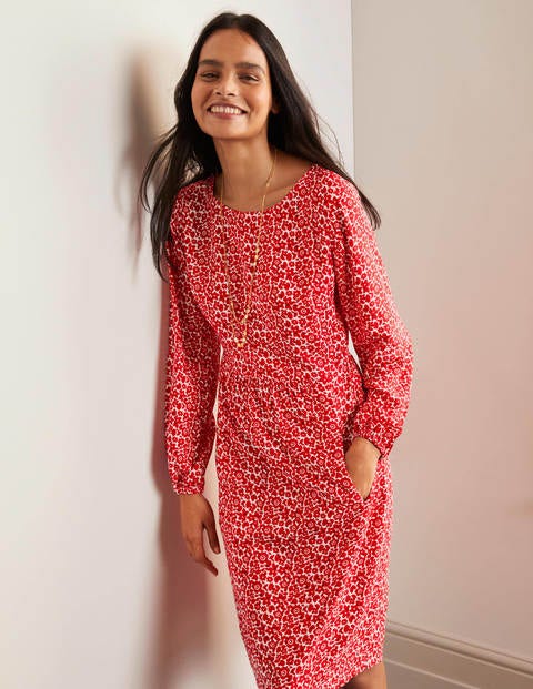 Serena Dress - Cherry Red, Ditsy Pop Small Serena Dress - Cherry Red, Ditsy Pop Small