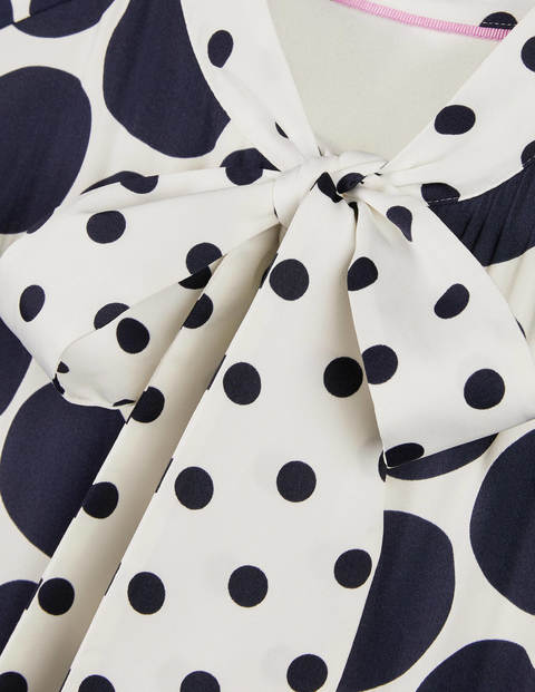 Philippa Midi Dress - Ivory and Navy, Brand Spot Philippa Midi Dress - Ivory and Navy, Brand Spot