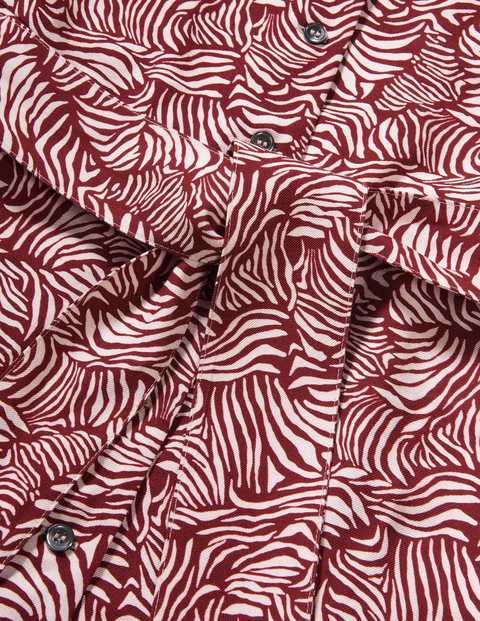 Robe-chemise Otillie - Acajou, vague ondulante Robe-chemise Otillie - Acajou, vague ondulante