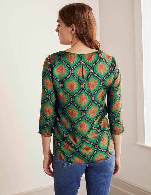Jennifer Top - Sage Green, Ornate Bloom Jennifer Top - Sage Green, Ornate Bloom