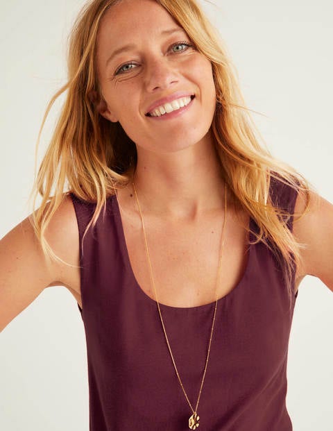 Double Layer Tank - Maroon Double Layer Tank - Maroon