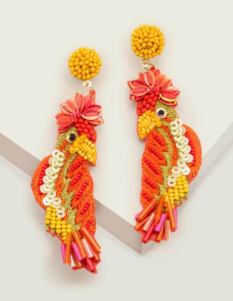 Tropical Bird Earrings - Daffodil Tropical Bird Earrings - Daffodil