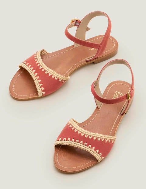 boden red sandals