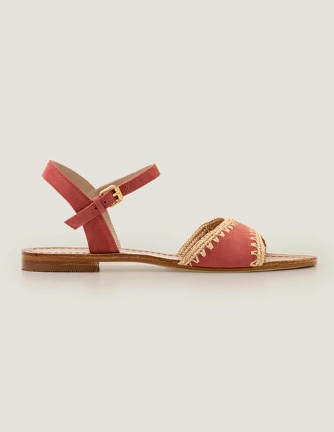 boden red sandals