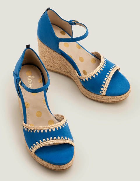 Layla Espadrille Wedges - Bold Blue Layla Espadrille Wedges - Bold Blue
