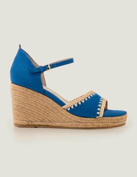 Layla Espadrille Wedges - Bold Blue Layla Espadrille Wedges - Bold Blue