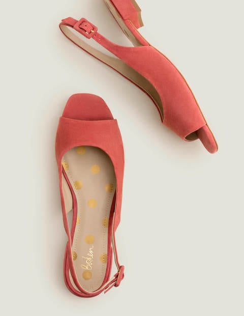 Ivy Slingbacks mit niedrigem Absatz - Rot Ivy Slingbacks mit niedrigem Absatz - Rot