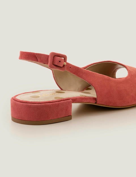 Ivy Slingbacks mit niedrigem Absatz - Rot Ivy Slingbacks mit niedrigem Absatz - Rot
