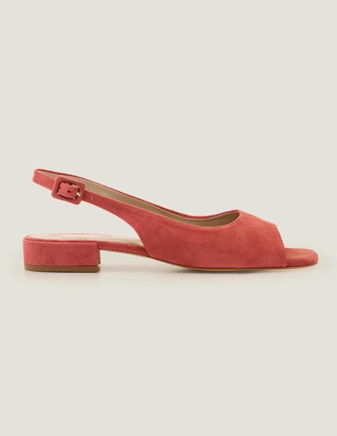 Ivy Slingbacks mit niedrigem Absatz - Rot Ivy Slingbacks mit niedrigem Absatz - Rot