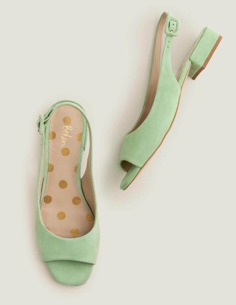 Ivy Slingbacks mit niedrigem Absatz - Pistazieneis Ivy Slingbacks mit niedrigem Absatz - Pistazieneis