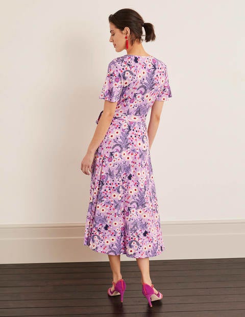 Cassia Jersey Midi Dress - Lupin, Wild Field Cassia Jersey Midi Dress - Lupin, Wild Field