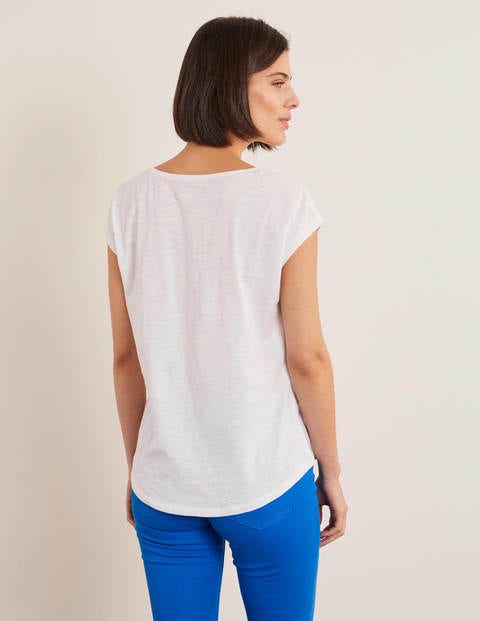 Robyn Jersey Tee - White, Marvellous Robyn Jersey Tee - White, Marvellous