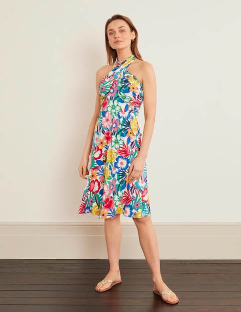 Lilah Multiway Dress - Ivory Camellia, Tropical Bloom Lilah Multiway Dress - Ivory Camellia, Tropical Bloom