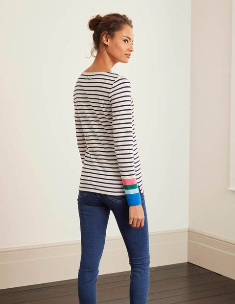 Long Sleeve Breton - Bold Blue/Iceberg Cuff Long Sleeve Breton - Bold Blue/Iceberg Cuff