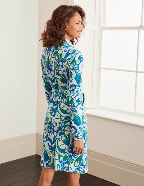 Rowena Jersey Shirt Dress - Eden, Sunkissed Floral Rowena Jersey Shirt Dress - Eden, Sunkissed Floral