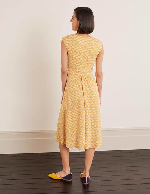 Odilie Jersey Dress - Tuscan Sun, Deco Palm Odilie Jersey Dress - Tuscan Sun, Deco Palm