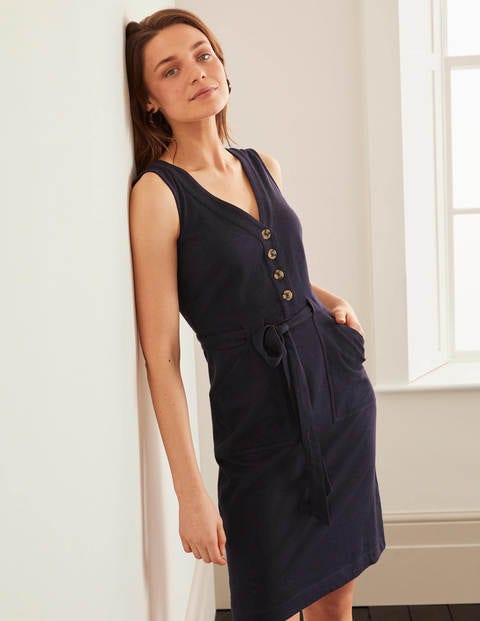 Giselle Jersey Dress - Navy Giselle Jersey Dress - Navy