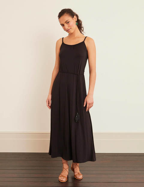 black jersey maxi dress uk